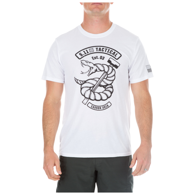 5.11 Snake Sledge T-shirt - White (41213FJ)