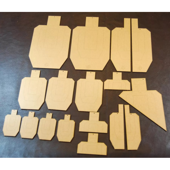 DAA Dry-Fire Target Set (Metric - USPSA)