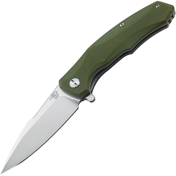 Bestech Warwolf G10 Folding Knife - Green (BG04B)