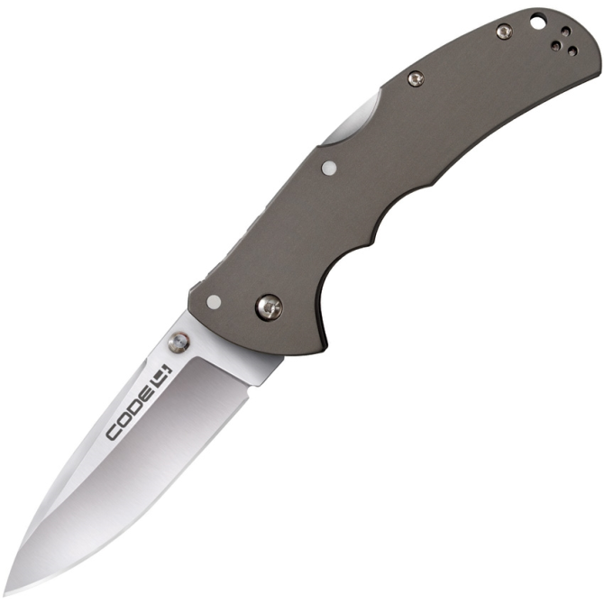 Cold Steel Code 4 Lockback Spear Point Folding Knife (58PS)