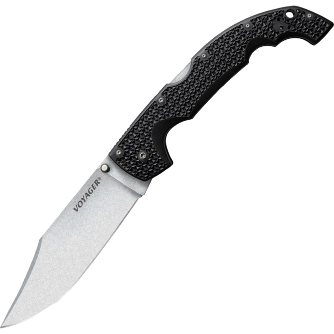 Cold Steel Voyager XL Clip Point Plain Edge Folding Knife (29AXC)