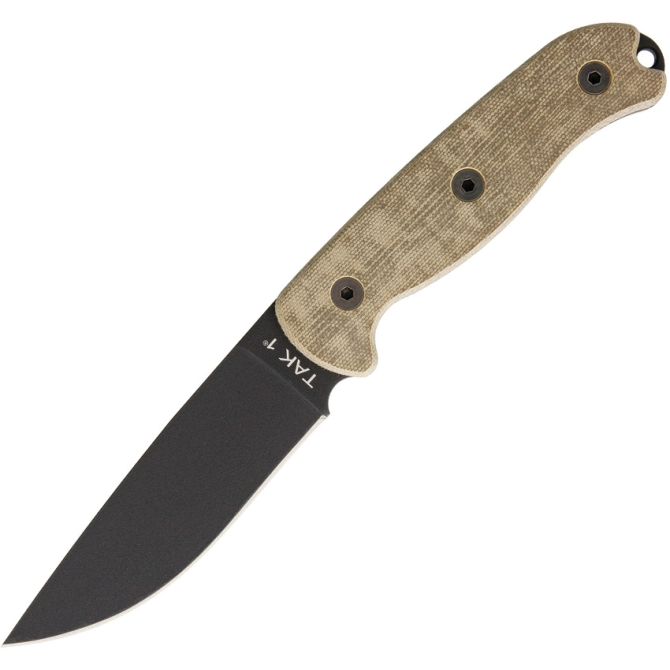 Ontario TAK-1 OD Green Edge Plain Knife (8671)