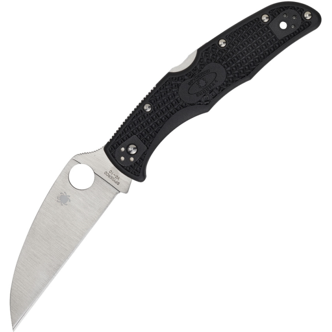 Spyderco Endura 4 Wharncliffe FRN Full Flat Folding Knife - Black (C10FPWCBK)