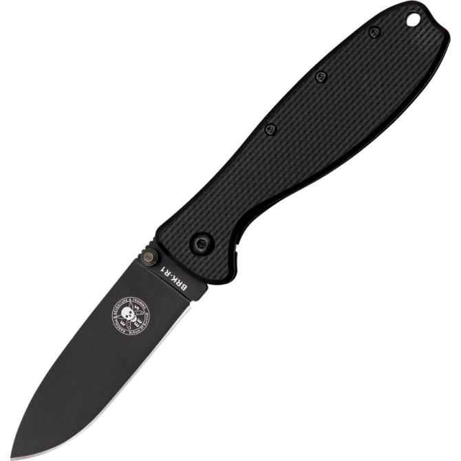 ESEE Zancudo D2 Folding Knife - Black / Black  (BRKR2B)