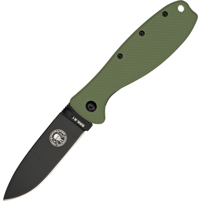 ESEE Zancudo D2 Folding Knife - Olive Drab / Black (BRKR2ODB)