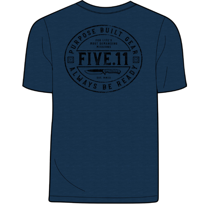 5.11 Camp Knife T-shirt - Navy Heather (41280ADI-749)