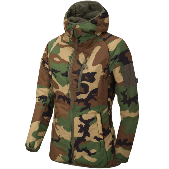 Helikon Womens Wolfhound Hoodie - Climashield Apex - US Woodland