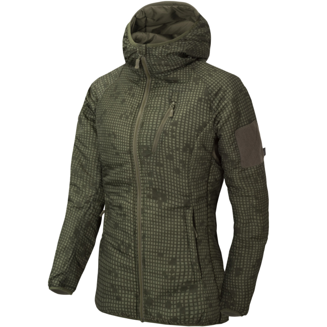 Helikon Womens Wolfhound Hoodie - Climashield Apex - Desert Night Camo