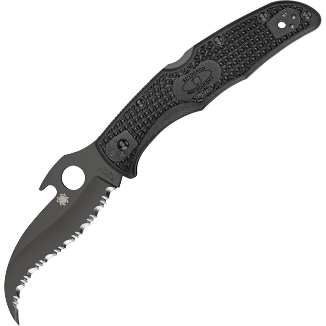 Spyderco Matriarch 2 Emerson Opener Folding Knife - Black (12SBBK2W)