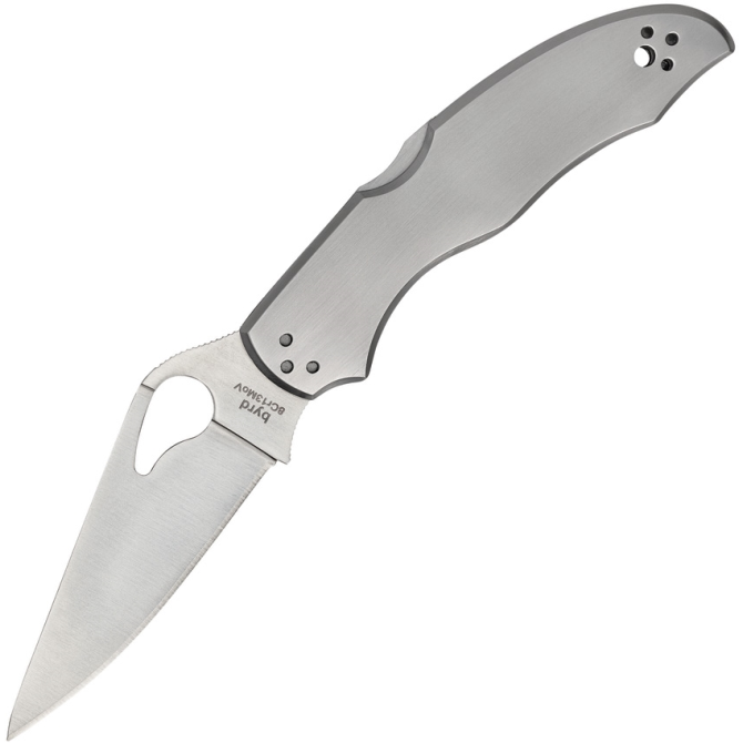 Spyderco Byrd Harrier 2 Stainless Plain Folding Knife (BY01P2)