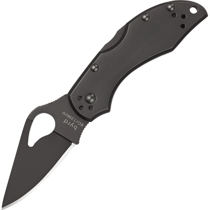 Spyderco Byrd Robin 2 Stainless Folding Knife - Black (BY10BKP2)