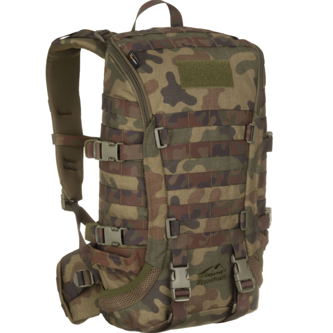 Wisport ZipperFox 25 Backpack Full Camo - PL Woodland / wz.93