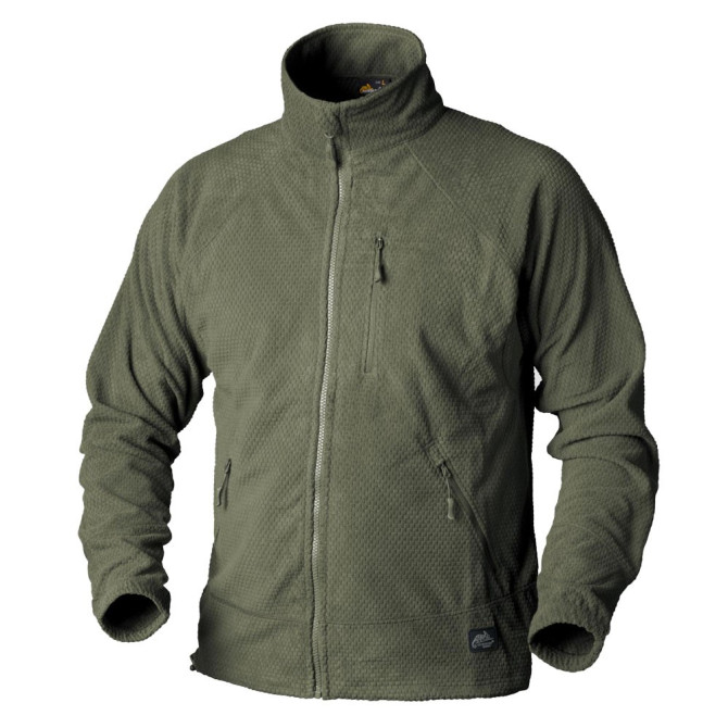 Helikon Alpha Grid Fleece Jacket - Olive Green