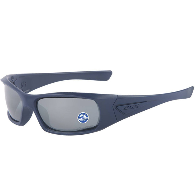 ESS 5B Ballistic Sunglasses Matte Navy / Polarized Mirrored Gray Lenses - EE9006-19