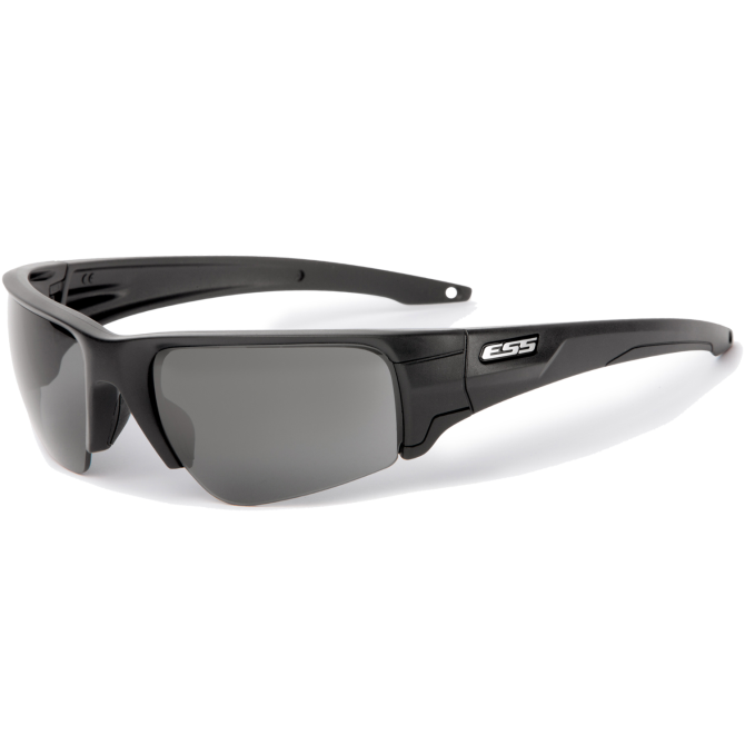 ESS Crowbar Ballistic Sunglasses Silver Logo Kit - Clear/Smoke Gray - EE9019-02