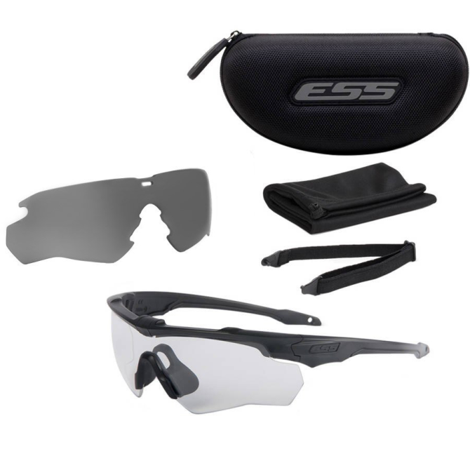 ESS Crossblade Ballistic Eyeshields 2LS - Clear & Smoke Gray - EE9032-02