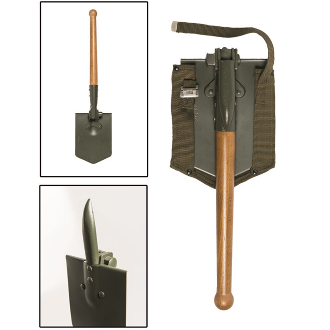 Mil-Tec German Folding Shovel With Pouch (15523100)