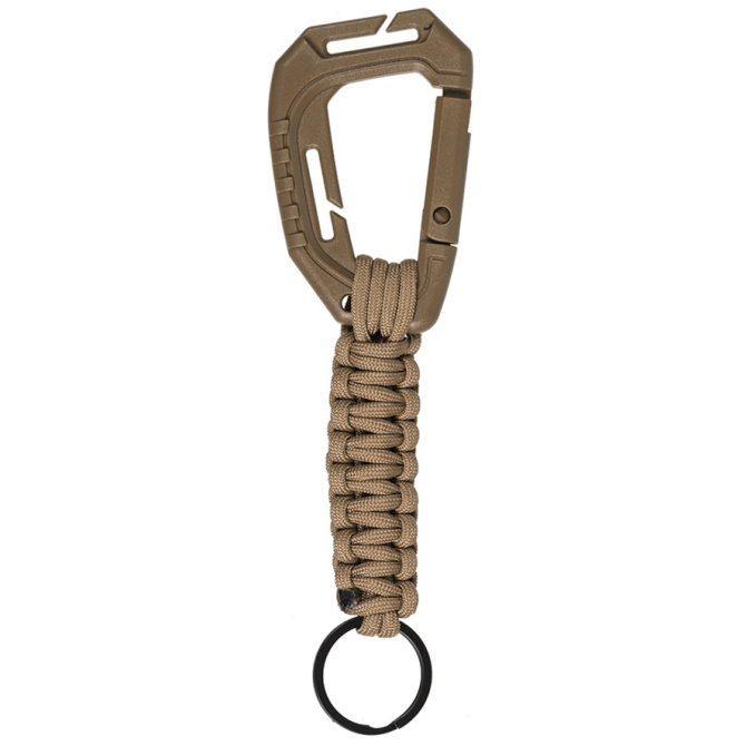 Mil-Tec Paracord Keyholder With MOLLE Carabiner - Coyote (15908005)