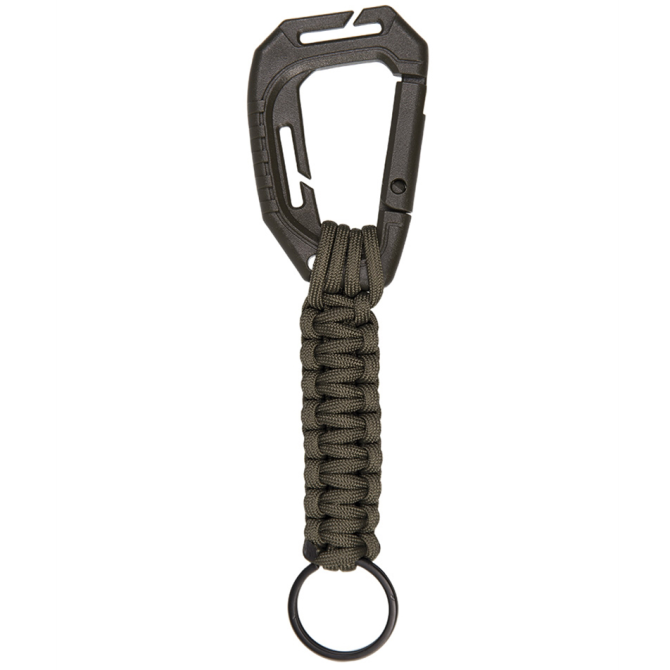 Mil-Tec Paracord Keyholder With MOLLE Carabiner - Olive (15908001)