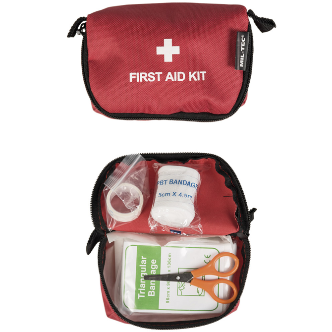 Mil-Tec First Aid Kit Small - Red (16026000)