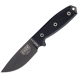 ESEE Model 3 MIL Black G10 Plain Edge Knife (3MIL-P-BLK)