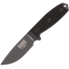 ESEE Model 3 Black Steath Plain Edge Knife (ESEE-3P-TG-B)