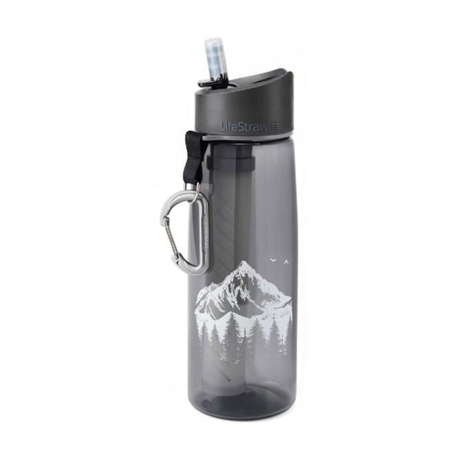 LifeStraw Go Water Filter Bottle - 650 ml - Mountain Gray