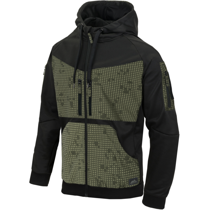 Helikon Rogue Hoodie (FullZip) - Black / Desert Night Camo