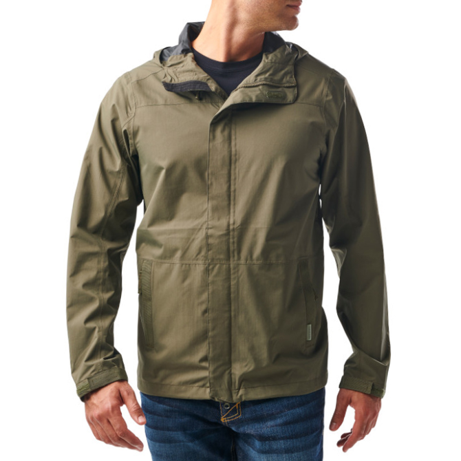 5.11 Exos Rain Shell Jacket - Ranger Green (48370-186)