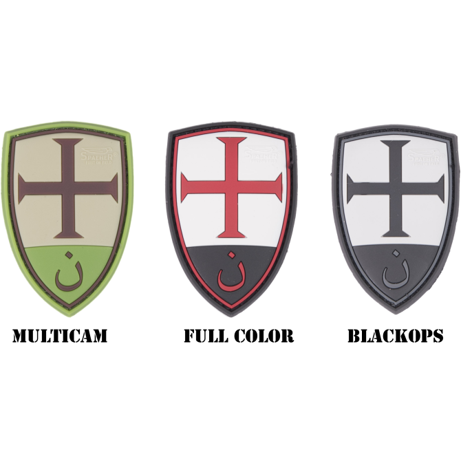 JTG 3D Rubber Patch - Crusader Shield