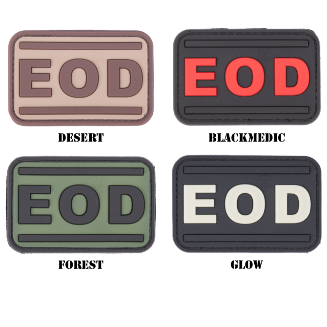 JTG 3D Rubber Patch - EOD