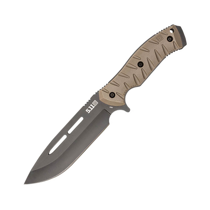 5.11 CFK7 Peacemaker Fixed Blade Knife - Kangaroo (51173-134)