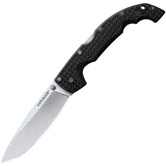 Cold Steel Voyager XL Drop Point Plain Edge Folding Knife (29AXB)