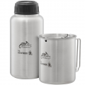 Helikon Pathfinder Stainless Steel Water Bottle with Nesting Cup Set
