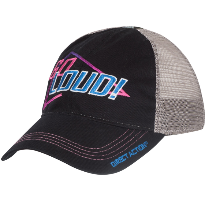 Direct Action GO LOUD! 80s Style Trucker Cap - Black