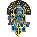 JTG Embroidered Patch - Really Big Saint Javelin Skull