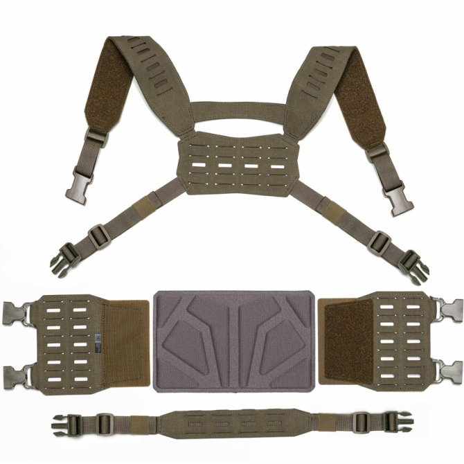 Templars Gear Chest Rig Conversion Kit - Ranger Green