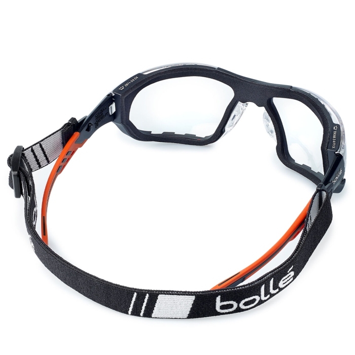 Bolle Ness Plus Foam & Strap Safety Spectacles - Clear (PSSESF028)