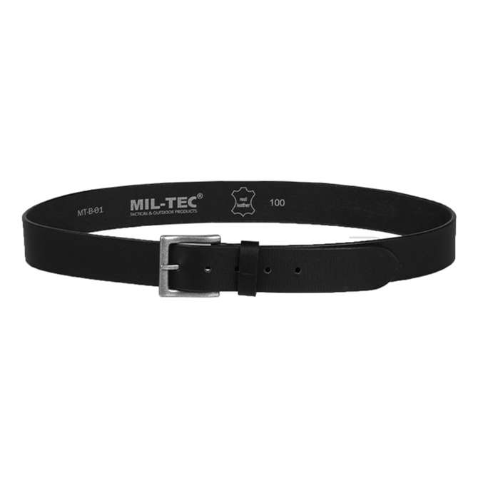 Mil-Tec Nappa Leather Belt - Black (13169002)