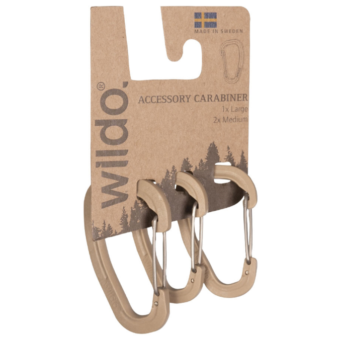 Wildo Accessory Carabiner Set 3-pak - Desert