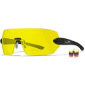 Wiley X Detection Eyeshields - Black Frame - Clear/Orange/Yellow/Purple/Copper (1205)