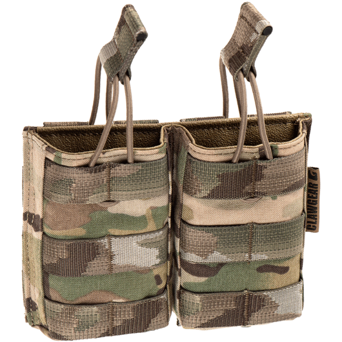 Claw Gear 5.56mm Open Double Mag Pouch - Multicam