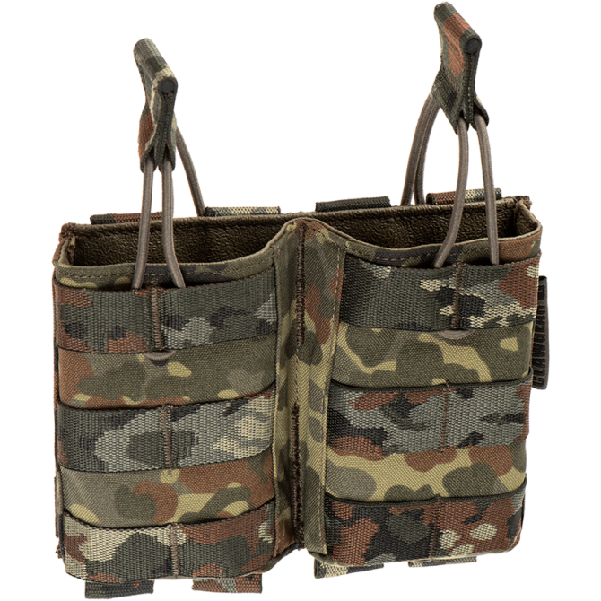 Claw Gear 5.56mm Open Double Mag Pouch - Flecktarn