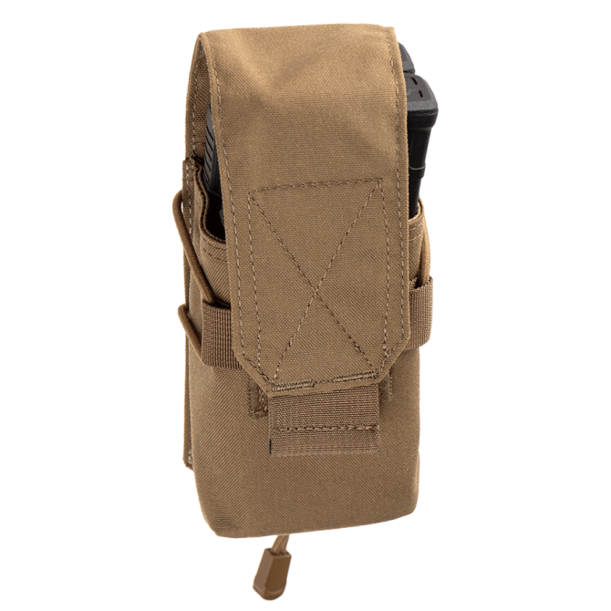 Claw Gear 5.56mm Single Mag Stack Flap Pouch - Coyote