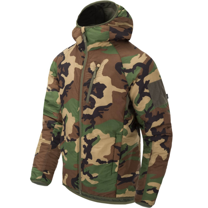 Helikon Wolfhound Hoodie Jacket - Climashield Apex - US Woodland