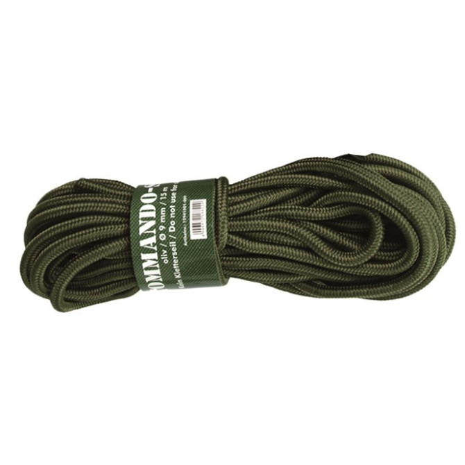 Mil-Tec Commando Rope 9 mm - Olive