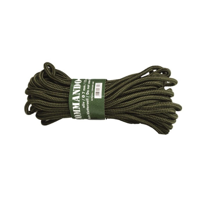 Mil-Tec Commando Rope 7 mm - Olive