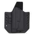 Doubletap OWB Gear Holster - Olight Baldr Pro + Glock 17 - Black