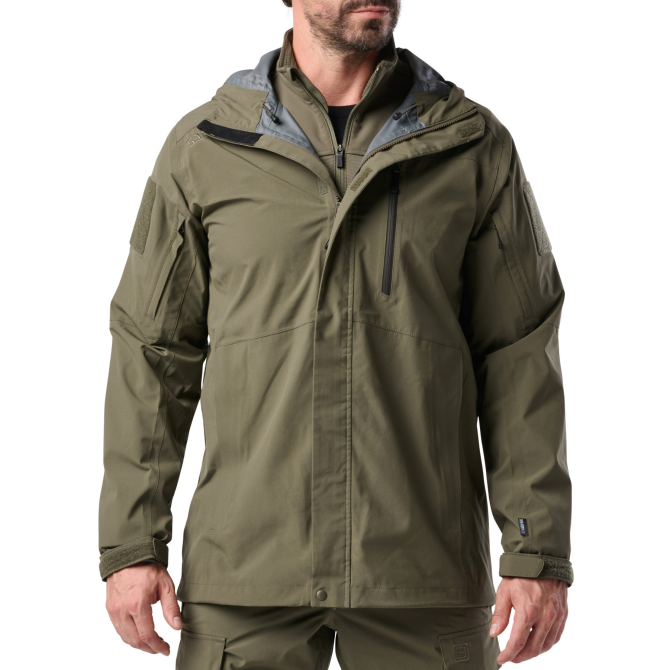 5.11 Force Rain Shell Jacket - Ranger Green (48370-186)