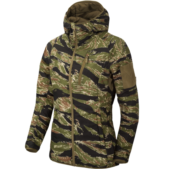 Helikon Womens Wolfhound Hoodie - Climashield Apex - Tiger Stripe